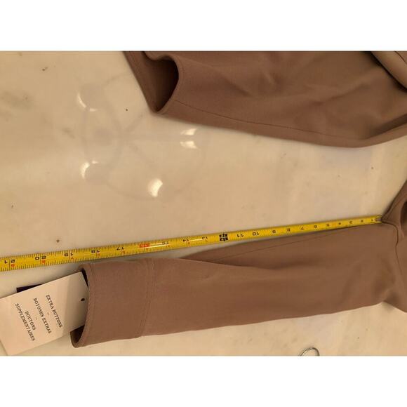 Vintage Ralph Lauren Collection Runway Button Up Midi Shirt Dress Patch Leather - Picture 15 of 16